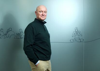 Nicholas Kirk, director ejecutivo de PageGroup, en la sede de la compañía, en Madrid.