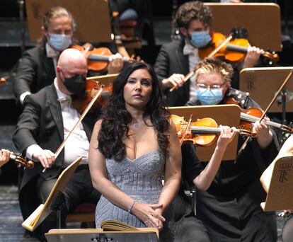 La soprano búlgara Sonya Yoncheva en la ópera 'Siberia', de Umberto Giordano, en el Teatro Real.