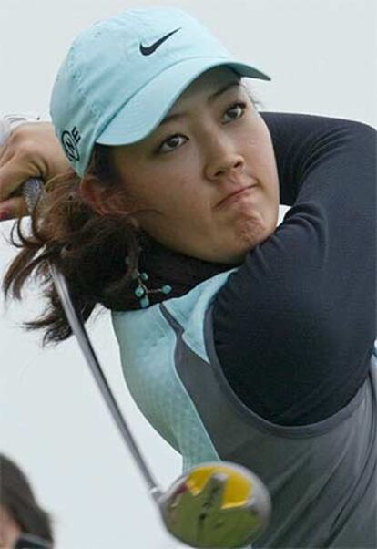 Michelle Wie, ayer en el SK Telecom Open de Seúl.