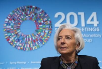 La directora gerente del FMI, Christine Lagarde.