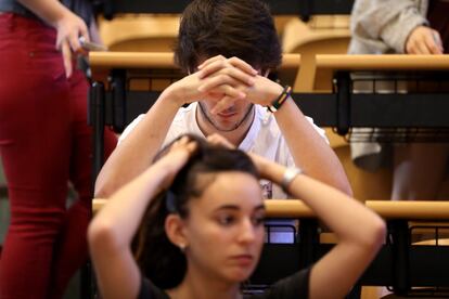 Alumnos que se presentan al examen de Selectividad en la Comunidad de Madrid.