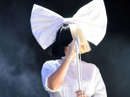 Sia, durante um show em meados deste ano na Inglaterra.