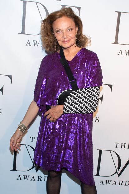 Diane Von Furstenberg, durante unos premios celebrados en Nueva York, en 2013.