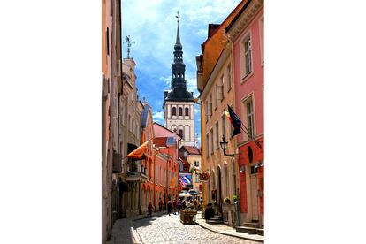 La ciudad medieval de Tallin, capital de Estonia.