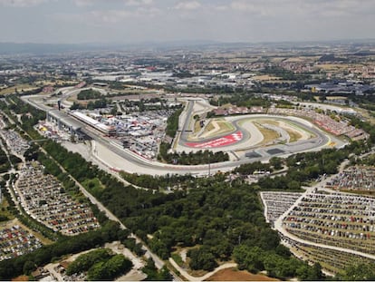 Vista aérea del Circuito de Montmeló