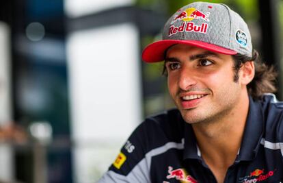 Carlos Sainz en el circuito de Sepang, en Malasia.