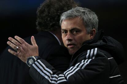 Jose Mourinho durante el partido. 