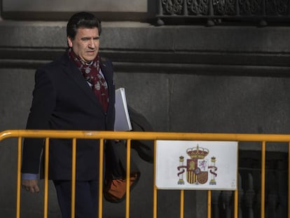 David Marjaliza, uno de los empresarios imputados en en el 'caso Púnica', a su llegada a la Audiencia Nacional, en una imagen de archivo.