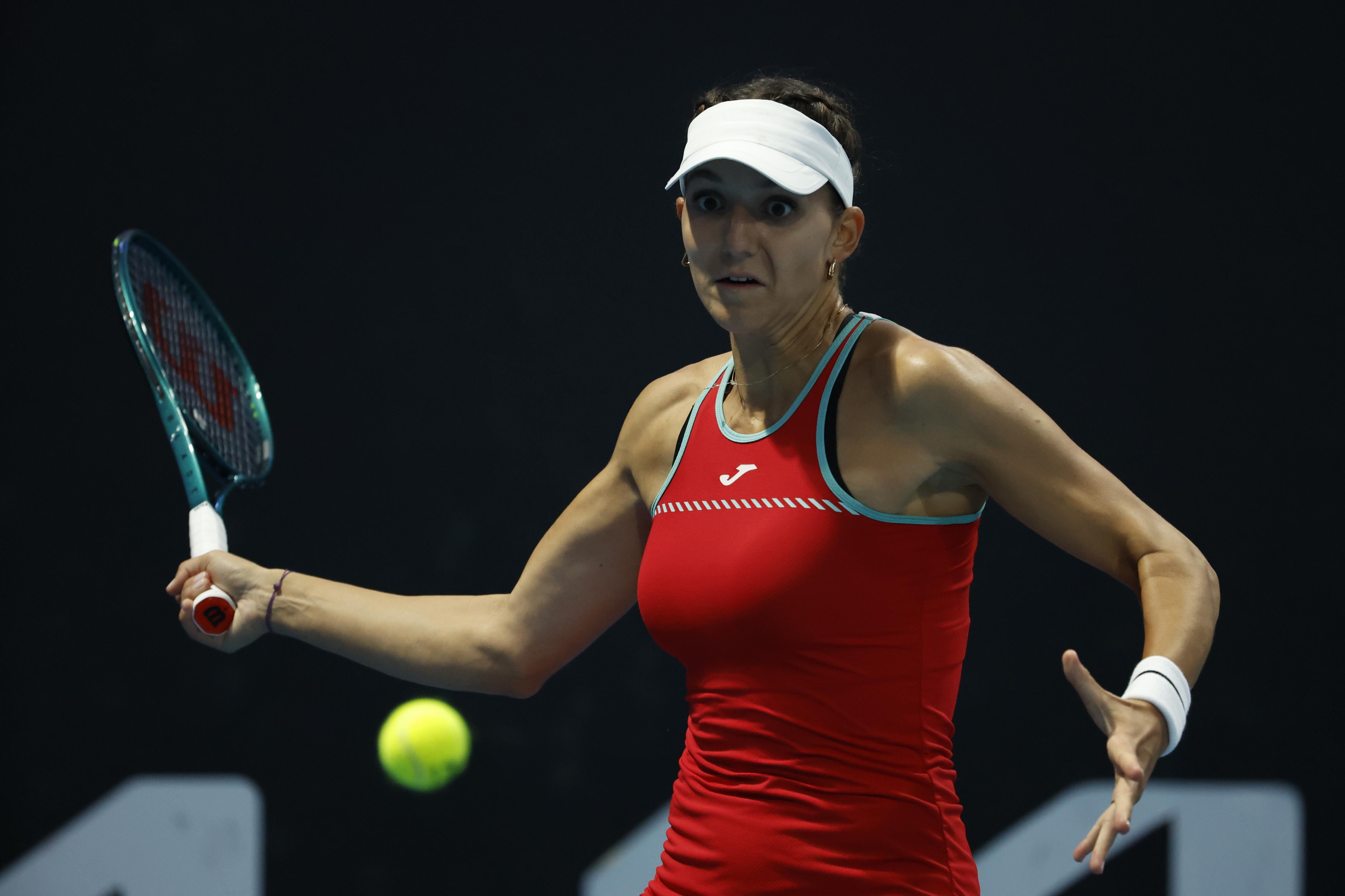 Masarova, durante el partido contra Tsurenko en Melbourne.