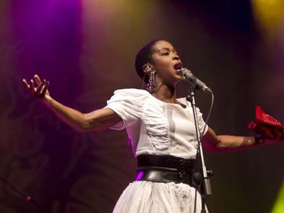 Lauryn Hill anoche en el festival Rototom.