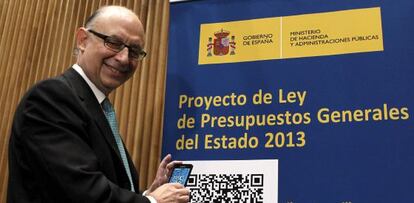 El ministro de Hacienda, Cristóbal Montoro