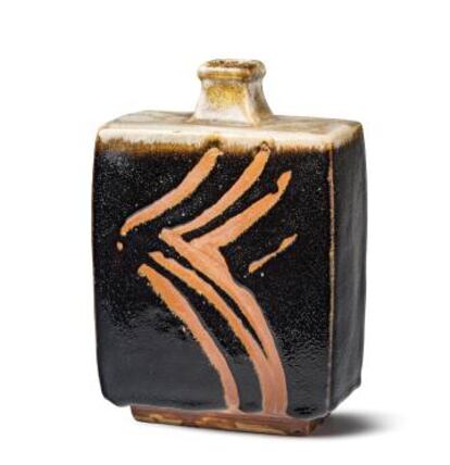 Geró (henko) creat en gres esmaltat amb els dits per Hamada el 1962.