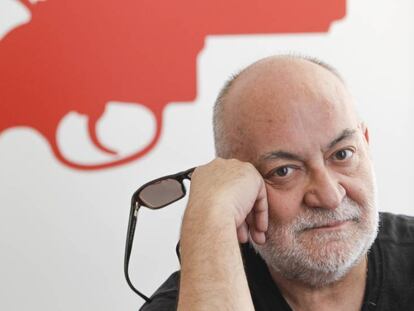 Gerardo Vera, escen&oacute;grafo, figurinista, actor y director de cine y de teatro espa&ntilde;ol, en el Teatro Mar&iacute;a Guerrero