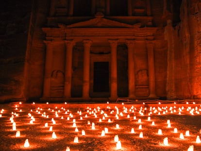 Petra a la luz de las velas