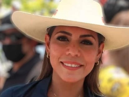 Evelyn Salgado Pineda, candidata a la gubernatura de Guerrero por Morena e hija de Félix Salgado Macedonio.