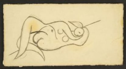 'Femme nue couchée' (Marie Thérèse)', 1932.