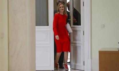 Cristina Cifuentes, quan encara era presidenta de Madrid l'abril passat.
