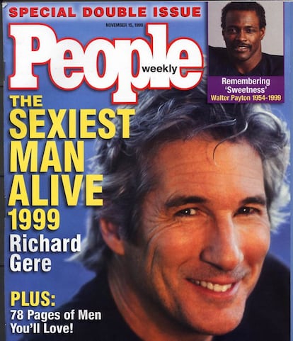 Richard Gere tinha 50 anos quando recebeu o título de homem mais sexy em 1999.