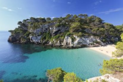 Cala Macarelleta in Menorca (Balearic islands).