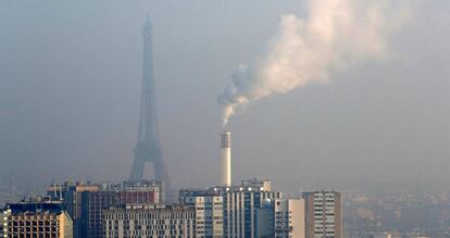 Contaminación en París, sede de la última cumbre sobre cambio climático.