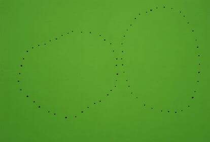 &#039;Concetto spaziale&#039;, Fontana, 1961.Colecci&oacute;n particular, cortes&iacute;a Sperone Gallery, Nueva York. 