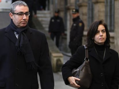 O ex-sócio de Urdangarin chegando aos tribunais de Palma de Mallorca em fevereiro de 2013.