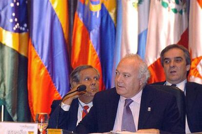 Miguel Ángel Moratinos, durante la reunión de ministros de Exteriores previa a la Cumbre Iberoamericana.