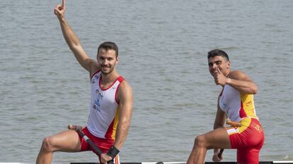 Pedrero y Graña celebran el oro mundial en el C2-200.