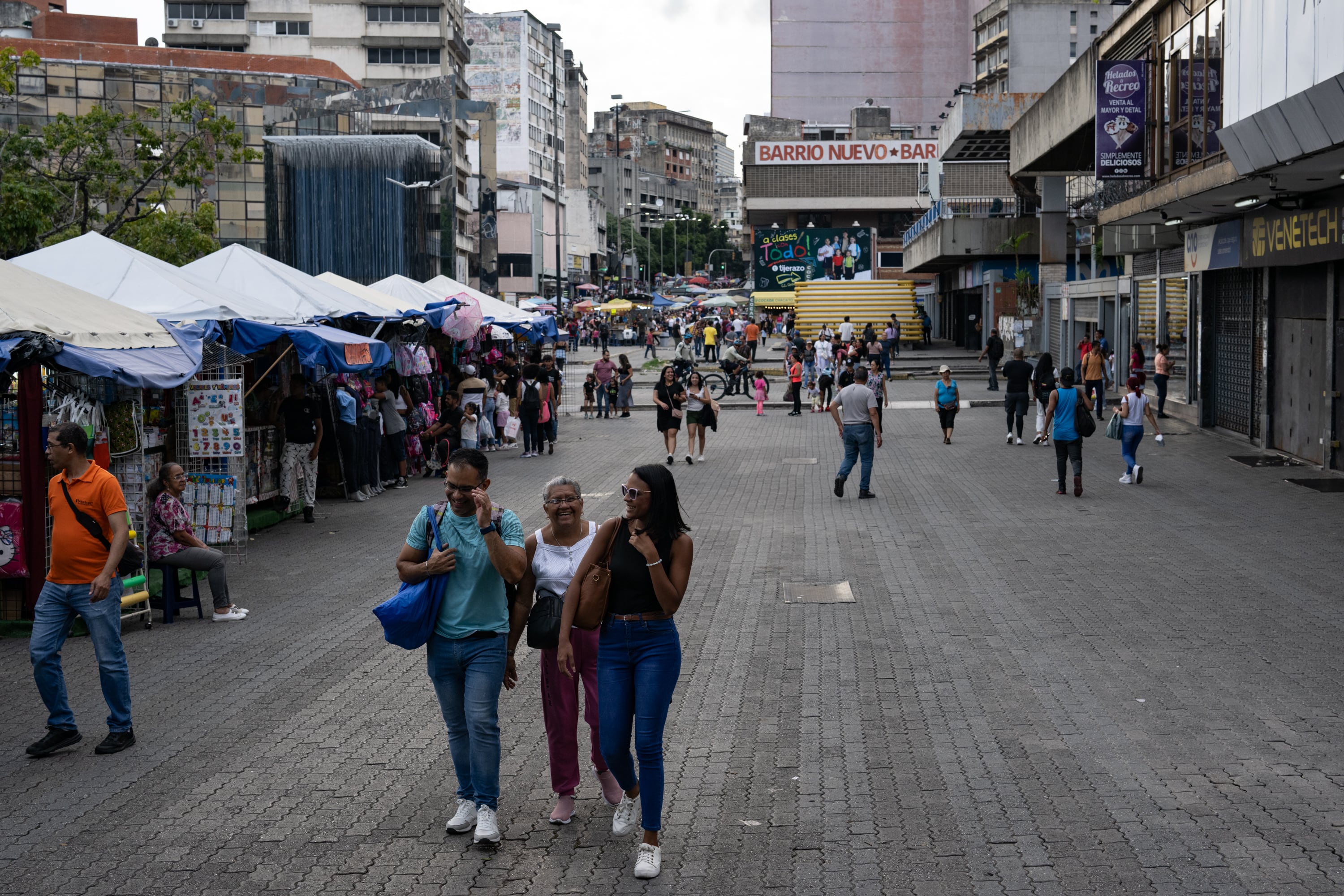 Habitantes de la ciudad de Caracas.