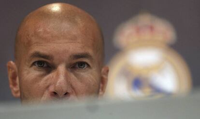 Zidane, en la conferencia de ayer.