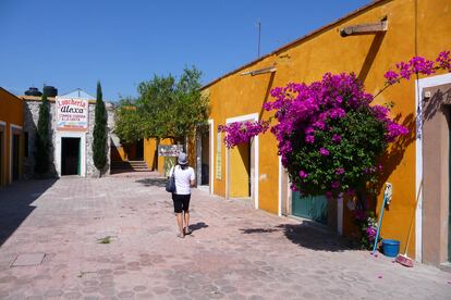 Un callejón en Huichapan, en el Estado de Hidalgo.