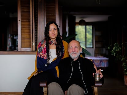 Canela Reyes y Alejandro Reyes, en Bogotá, el 21 de diciembre de 2023.