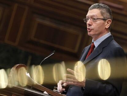 El ministro de Justicia, Alberto Ruiz-Gallardón, en una imagen de archivo.