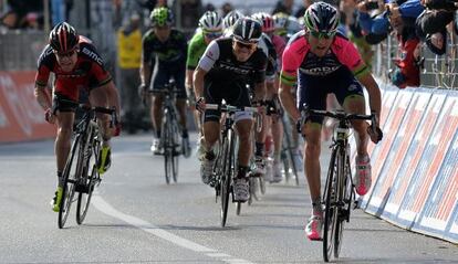 El italiano Diego Ulissi ganador de la quinta etapa del Giro de Italia, desde Taranto hasta Viggiano.