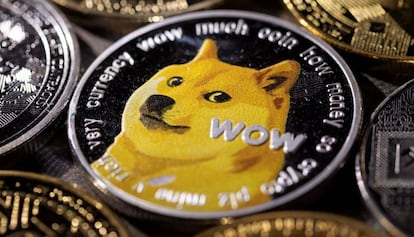 Representación del dogecoin.