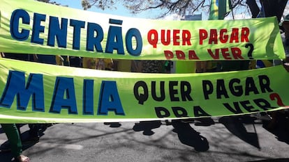 Faixa em Brasília.