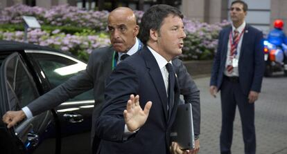 El primer ministro italiano, Matteo Renzi, la semana pasada en Bruselas
