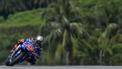 Maverick Vi&ntilde;ales, en el circuito de Sepang. 