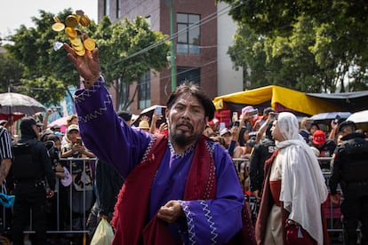 Israel Domínguez, de 50 años, da vida a Judas Iscariote, quien por segunda ocasión es parte de la tradicional representación