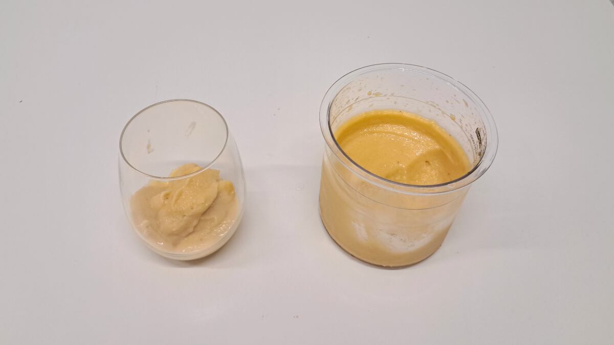 Fruit Ice de mango con una textura muy cremosa.