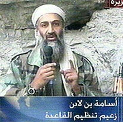 Osama Bin Laden, en un mensaje grabado, emitido tras los ataques por la televisión Al Yasira de Qatar.