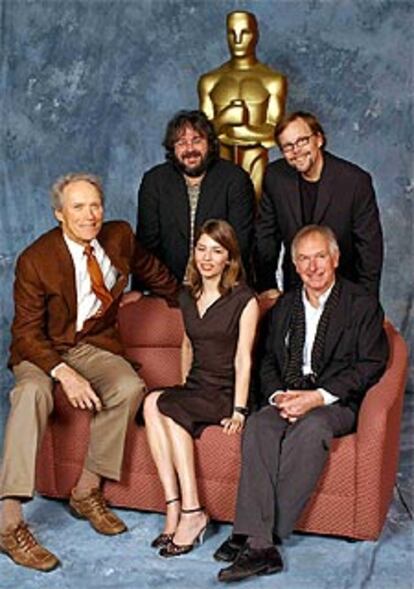 Clint Eastwood, Sofia Coppola y Peter Weir. De pie, Peter Jackson y Fernando Meirelles.