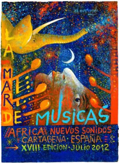 Cartel del festival Mar de Música, por El Hortelano.