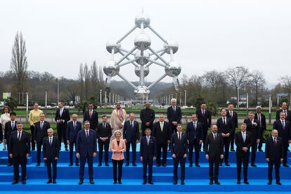 Bélgica ha acogido este jueves la primera cumbre de energía nuclear ante el Atomium de Bruselas