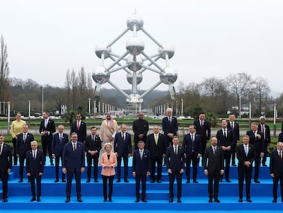 Bélgica ha acogido este jueves la primera cumbre de energía nuclear ante el Atomium de Bruselas