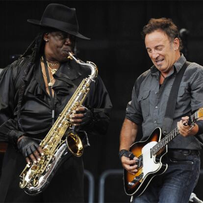 Clarence Clemons y Bruce Springsteen, durante un concierto en Múnich en 2009.
