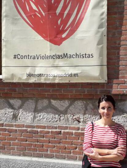 María Iglesias, portavoz de la Comisión 8-M, en el Matadero (Madrid).