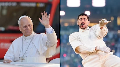 El Papa León XIV y el cantante, Bad Bunny