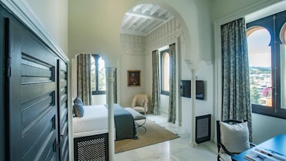 Una de las habitaciones del hotel Soho Boutique Castillo de Santa Catalina.