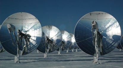 Una instalación de energía termosolar, en una imagen de archivo.